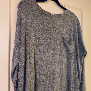 High low grey top